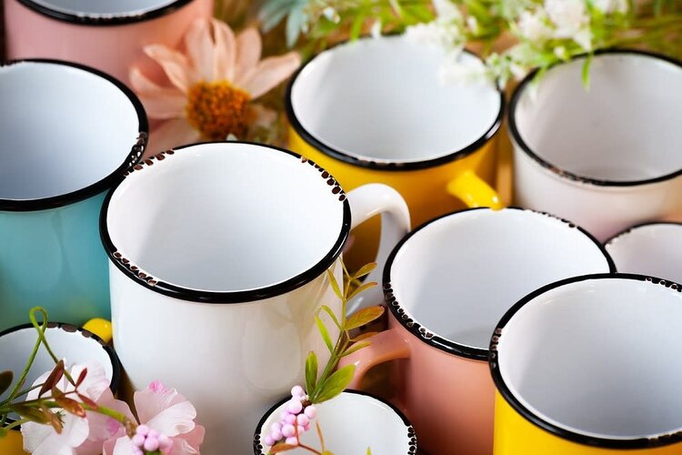 Enamel Look Mug-Forest