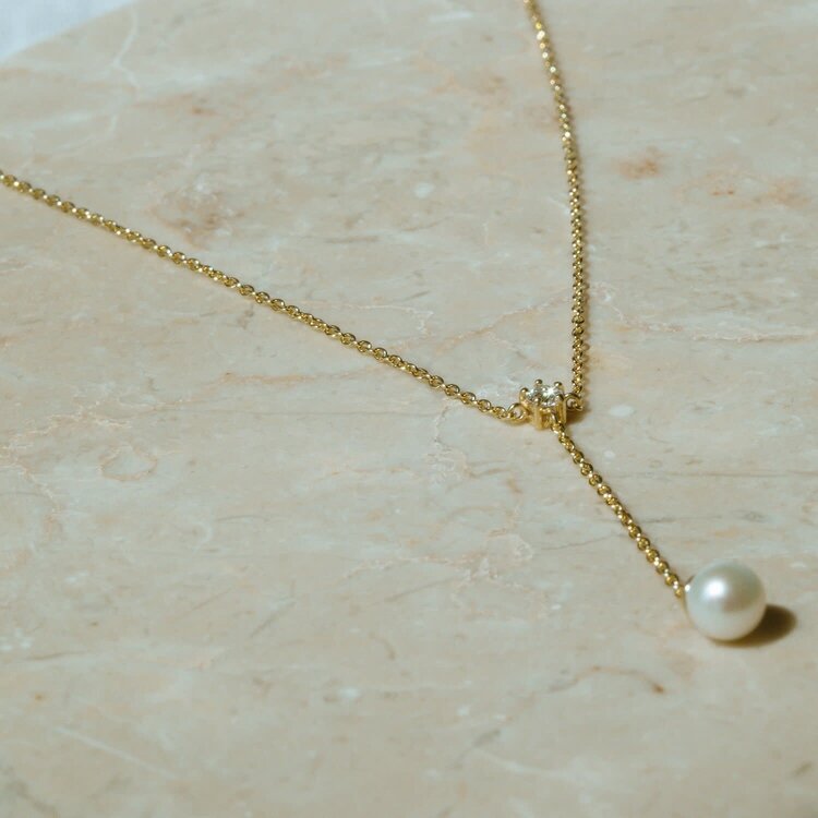 Adria Lungo Necklace Yellow Gold