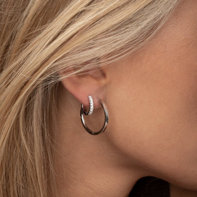 Ellera Pianura X-Grande Earrings Sterling Silver