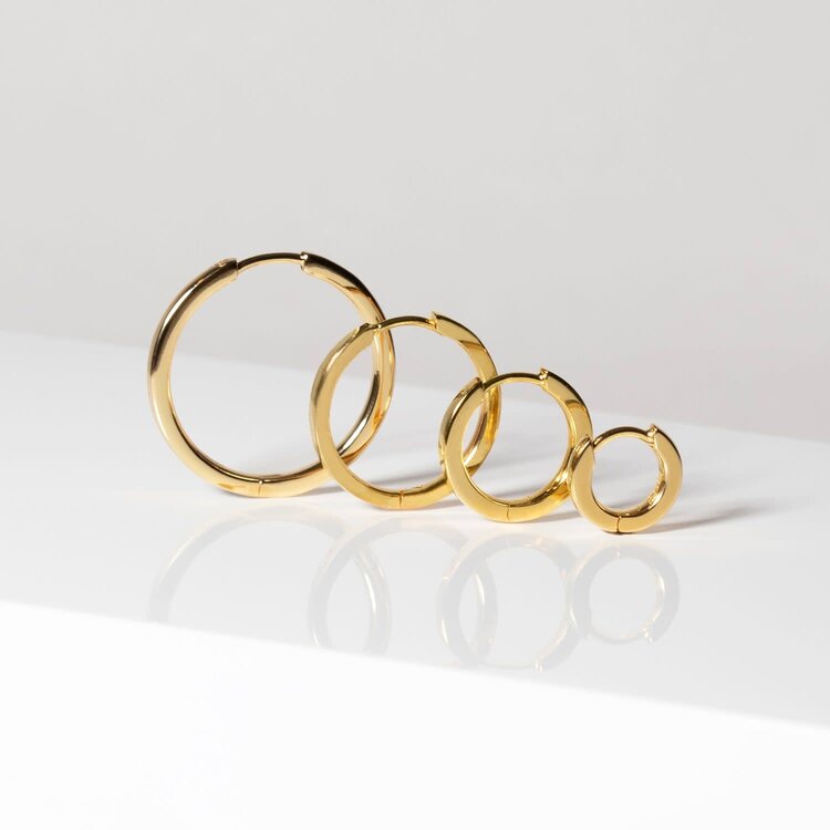 Ellera Pianura X-Grande Earrings Yellow Gold