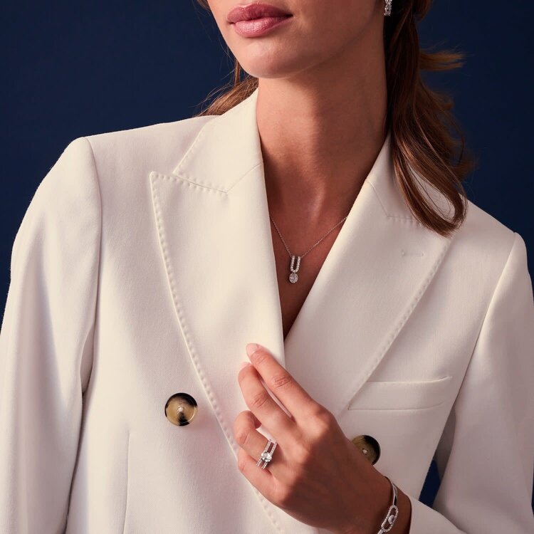 Ellisse Carezza Uno Necklace Sterling Silver