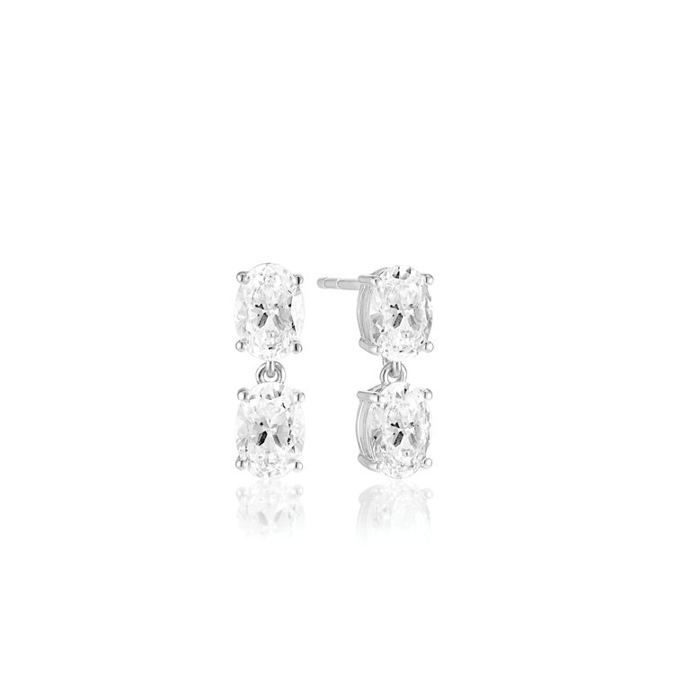 Ellisse Due Piccolo Earrings Sterling Silver