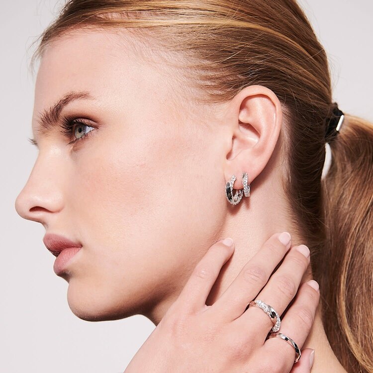 Ferrara Medio Earrings Sterling Silver