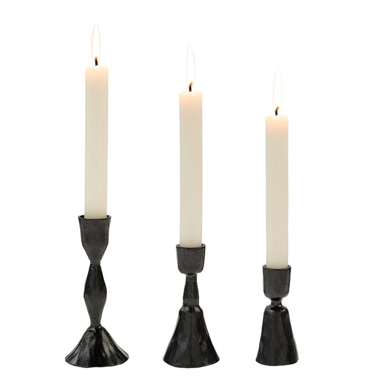 Gunmetal Zora Candlestick