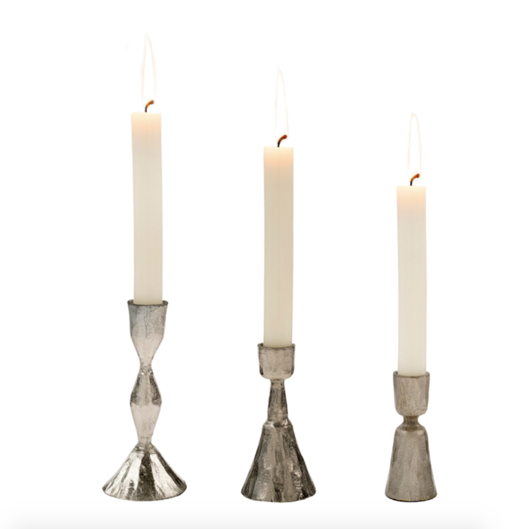 Antique Silver Zora Candlestick