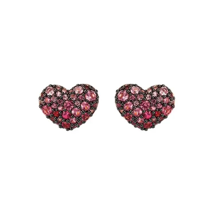Heart Button Studs