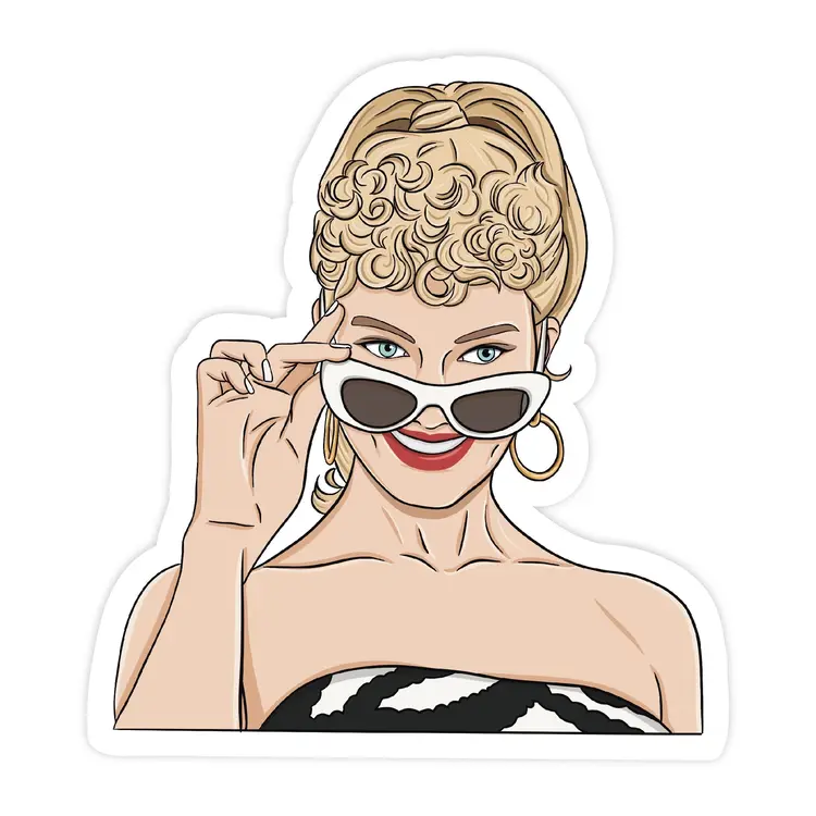 Retro Doll Sticker