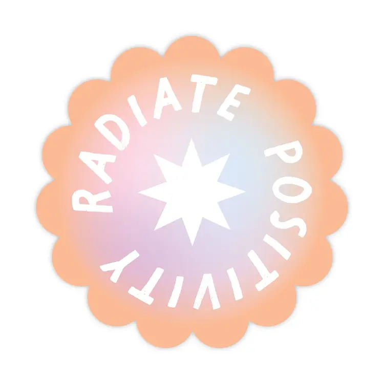 Radiate Positivity Sticker
