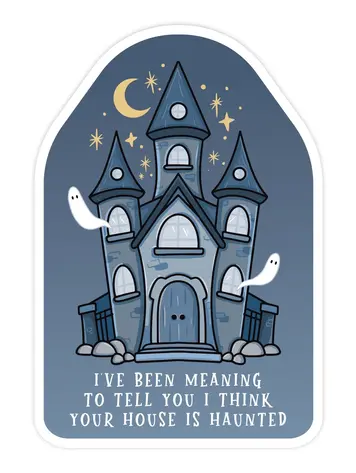 Haunted House Sticker