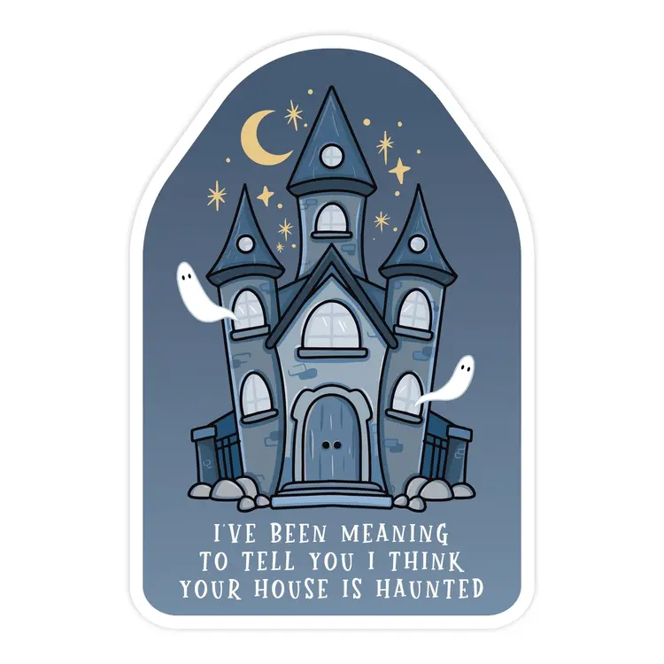 Haunted House Sticker