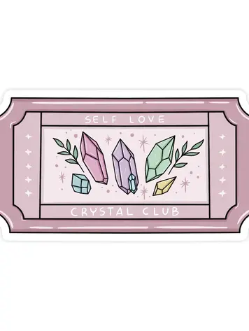 Self Love Crystal Club Sticker