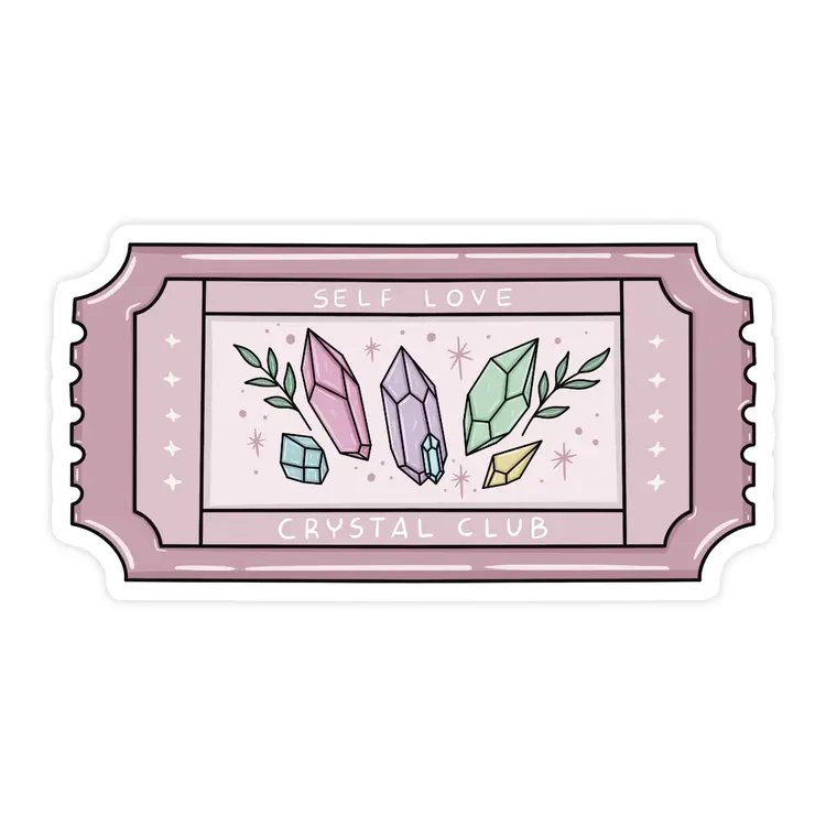 Self Love Crystal Club Sticker