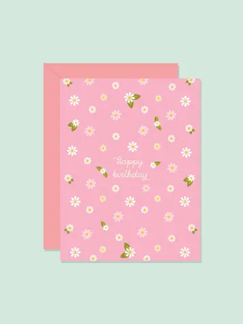 Spring Garden Birthday Card