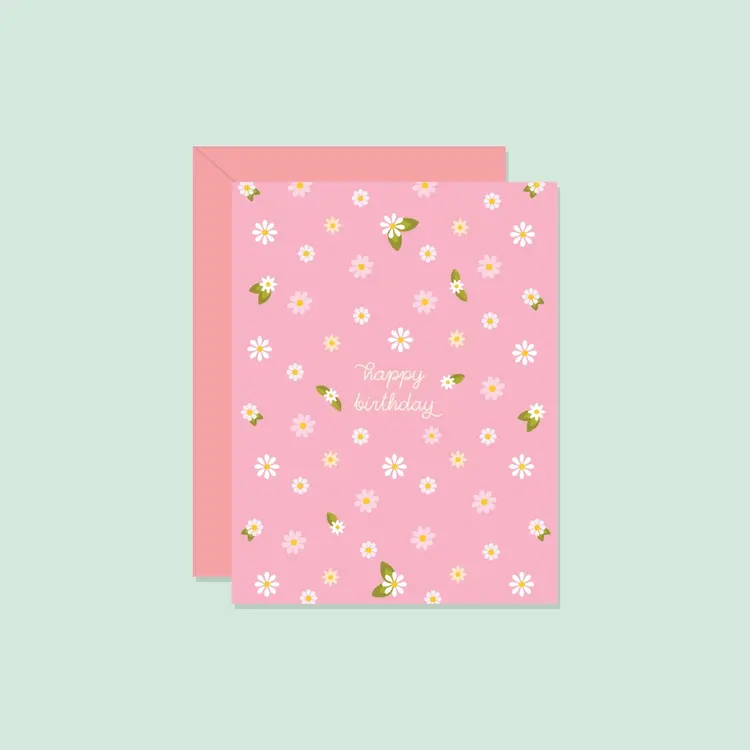 Spring Garden Birthday Card