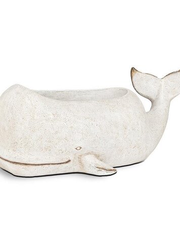 Large Grey Whale Planter