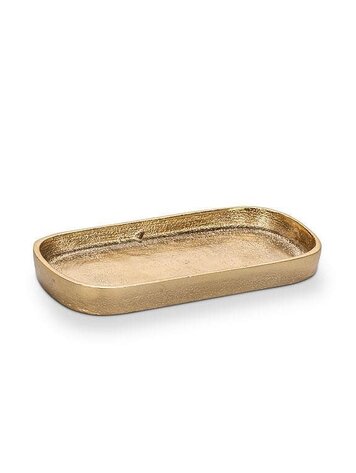 Small Gold Oval Tray