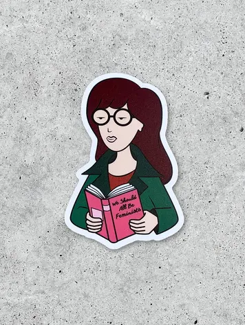 Daria Feminist Vinyl Sticker