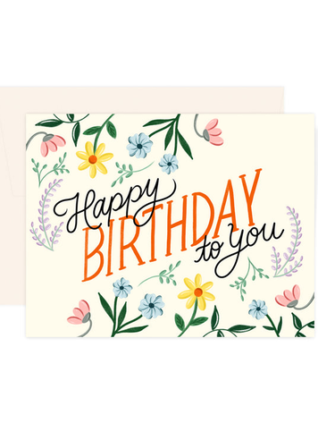 Floral Birthday Card
