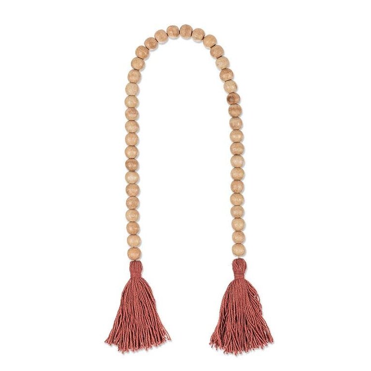 Fringe Beaded Cord-Rust