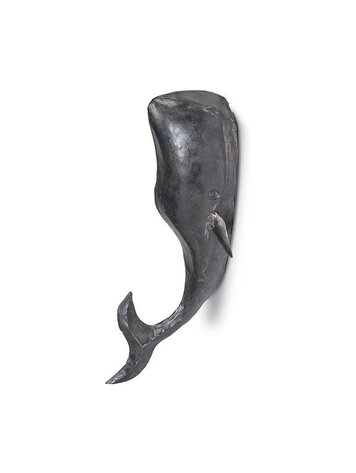 Small Black Whale Decor