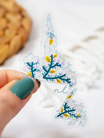 Newfoundland and Labrador Floral Province Sticker