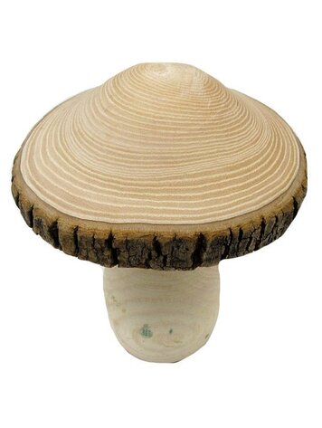 Large Natural Wooden Mushroom