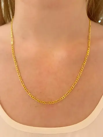 18k Yellow Gold Vermeil Mini Lorenzo Chain