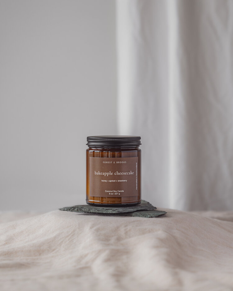 Bakeapple Cheesecake Wooden Wick Candle