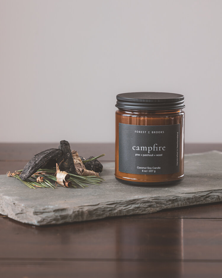 Campfire Wooden Wick Candle