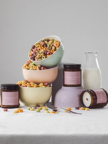 Fruity Cereal Wooden Wick Candle