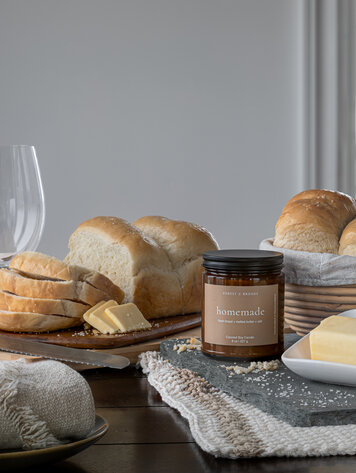 Homemade Wooden Wick Candle