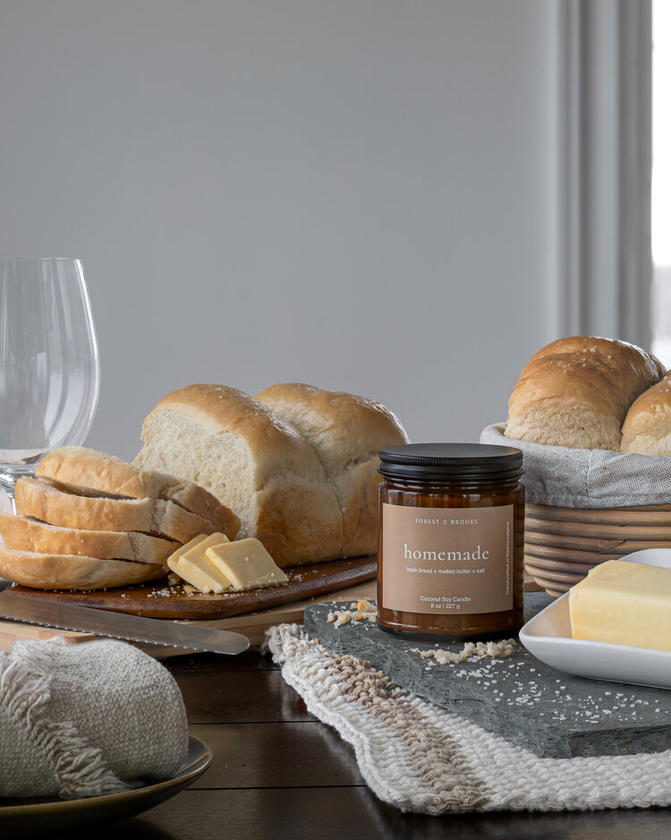 Homemade Wooden Wick Candle