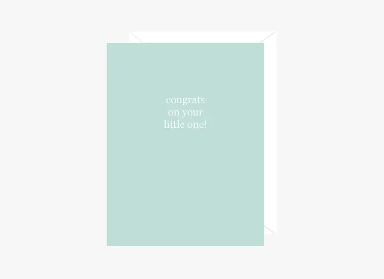 Congrats On Your Little One Holographic Foil Card