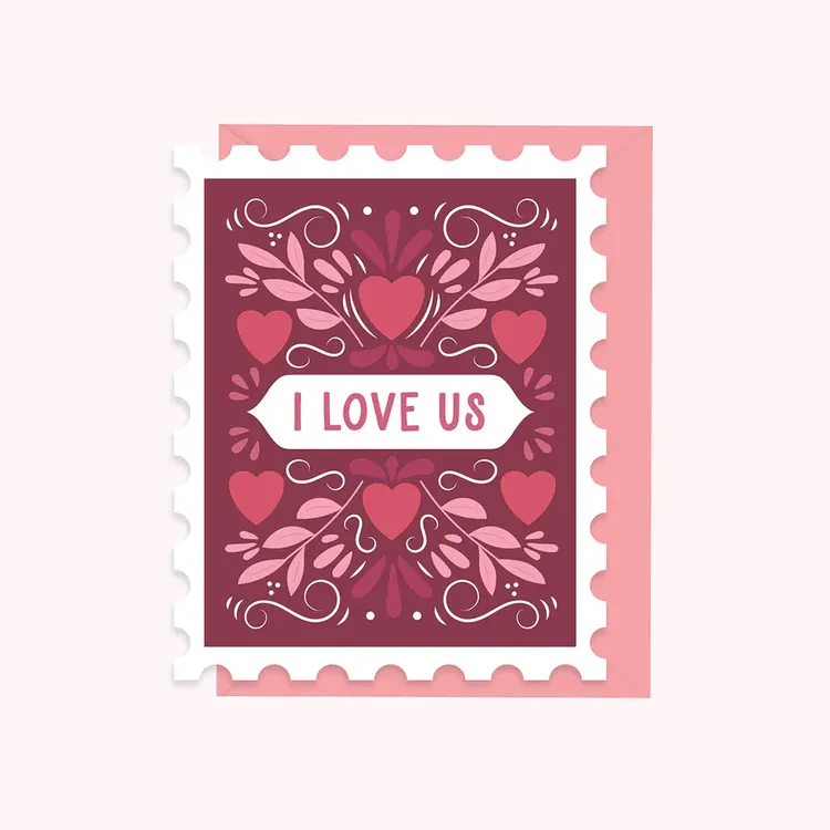I Love Us Card