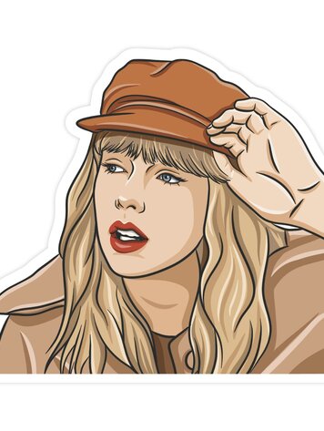 Taylor Red Sticker