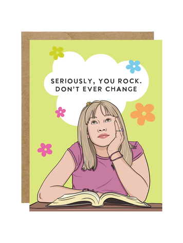 Lizzie You Rock, Don't Ever Change Card