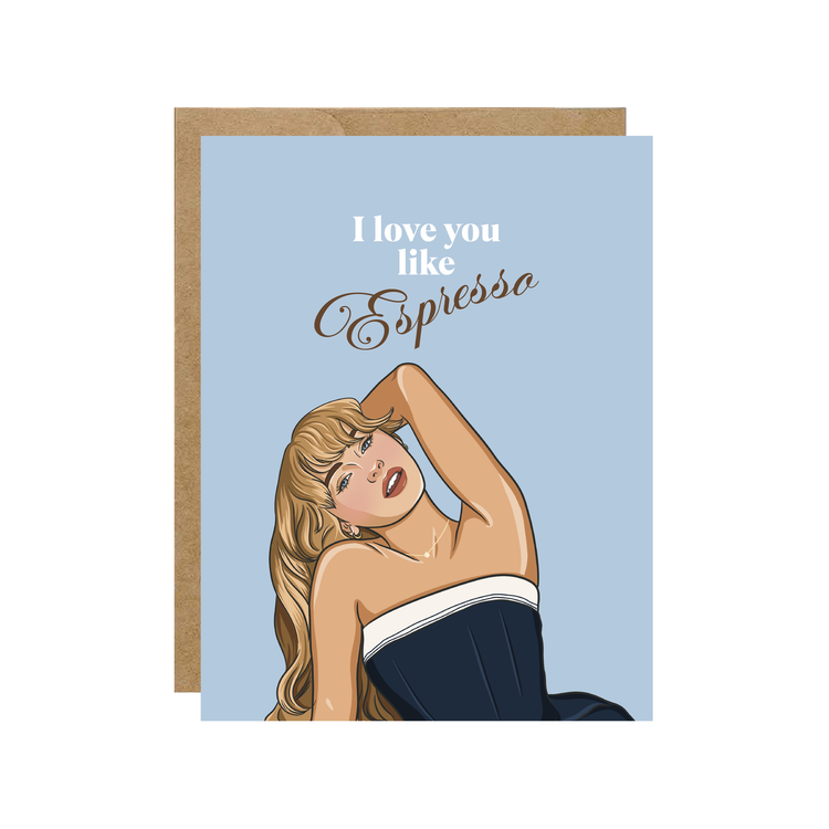 Sabrina Love You Like Espresso Card
