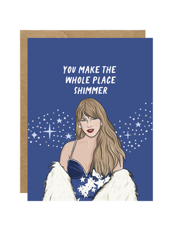 Taylor Midnights Whole Place Shimmer Card