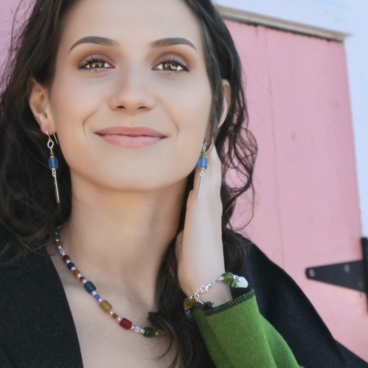 Jelly Bling Row Necklace