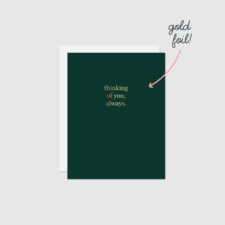 Thinking of You, Always Holographic Foil Card