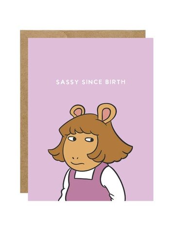 Dw Sassy Since Birth Birthday Card