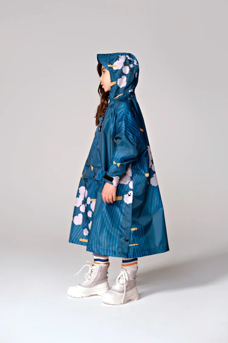 Japanese Blossom Poncho Kids
