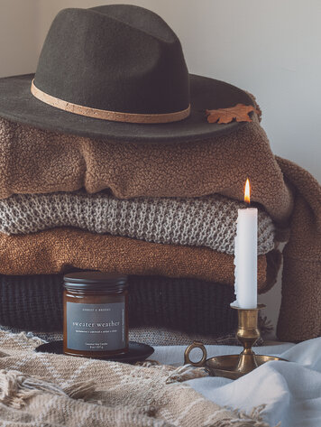 Sweater Weather Wooden Wick Candle