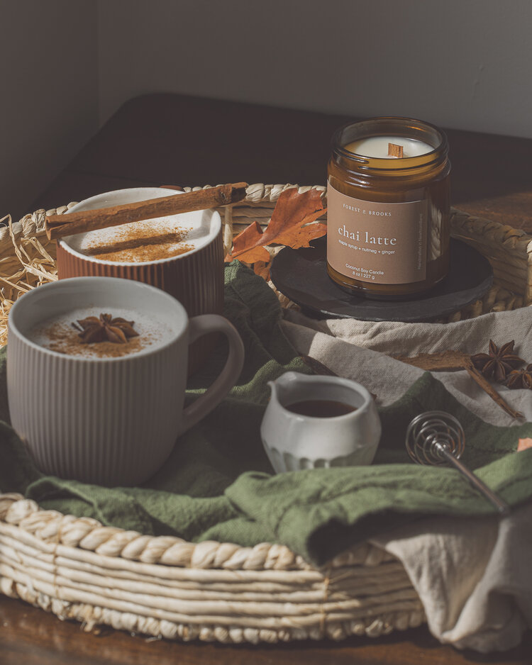 Chai Latte Wooden Wick Candle