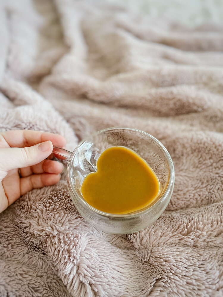 Heart Double Walled Glass Tea Mug