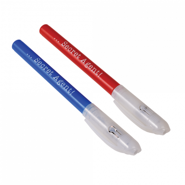 Secret Agent Invisible Ink Spy Pens (Set Of 2)