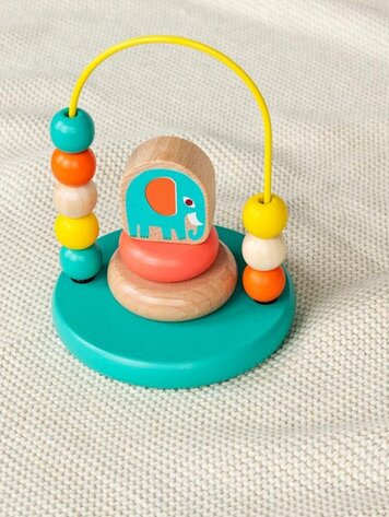 Mini Bead Loop And Stacker Toy - Wild Wonders