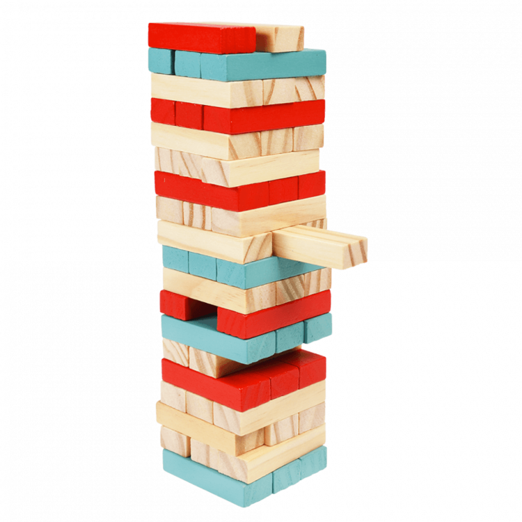 Mini Wooden Topple Tower - Wild Bear
