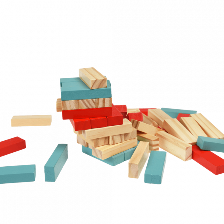 Mini Wooden Topple Tower - Wild Bear