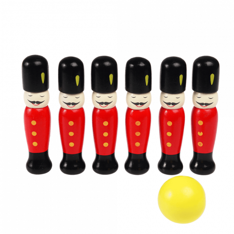 Soldier Skittles Wooden Toy